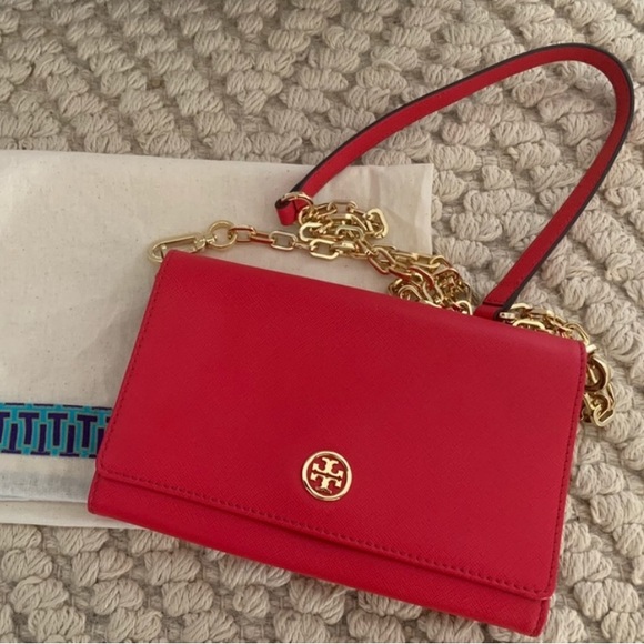 Tory Burch Bags Tory Burch Robinson Chain Wallet Crossbody Bag